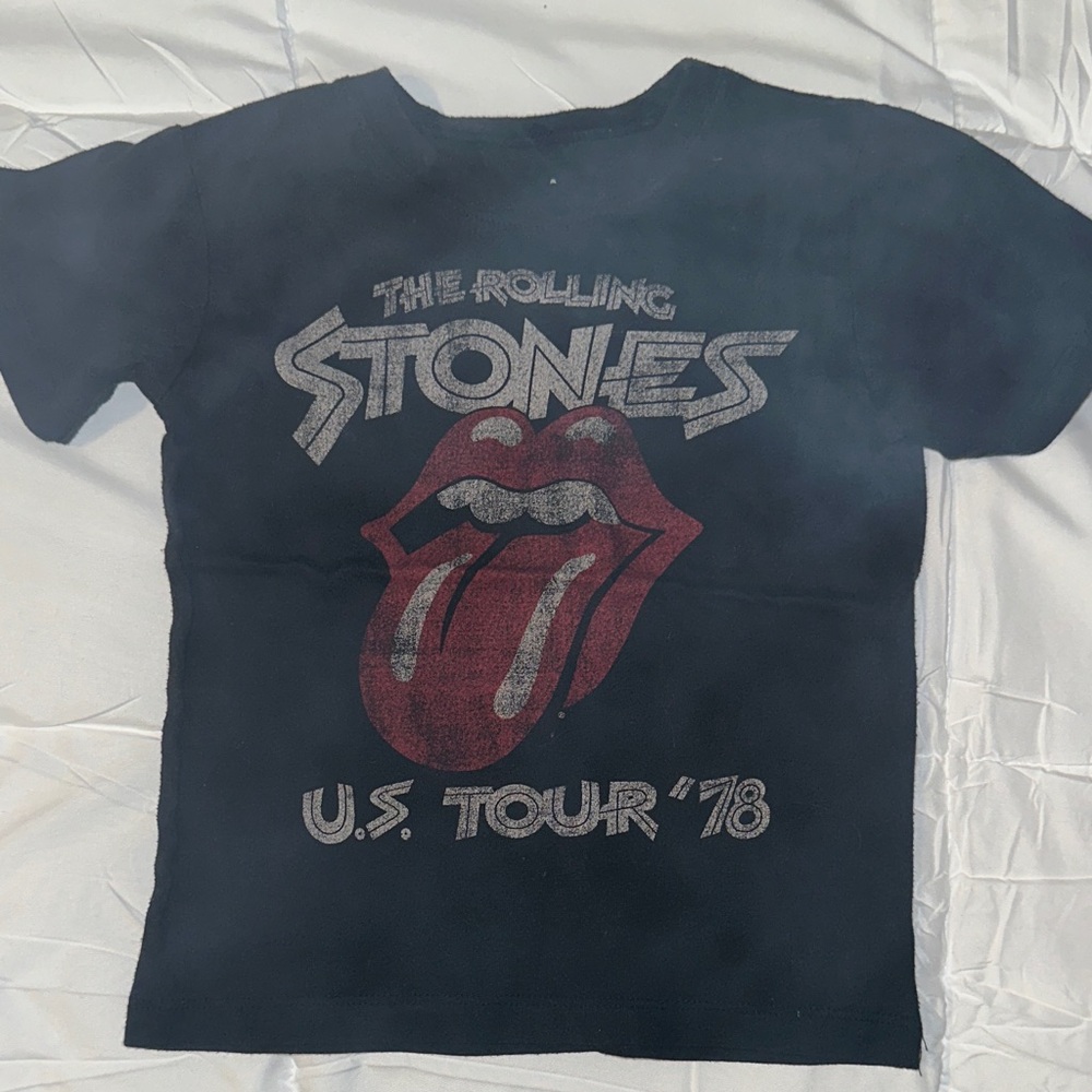 Bravado Kids Black and Red Rolling Stones Tee